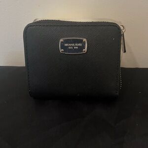 Michael Kors Black Zip Wallet